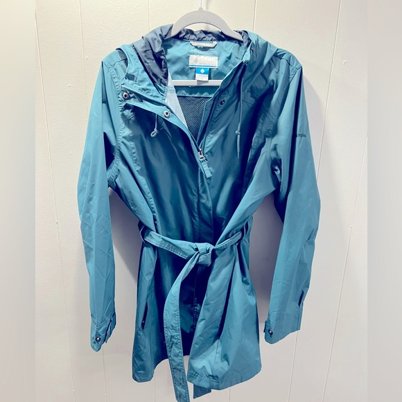 Columbia Jackets & Blazers - Columbia|Teal Rain Jacket|Size 1X